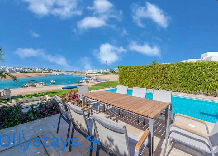 Ollystays Luxury 4br Villa, Heated Pool, Joubal Lagoon View ! * Hurghada